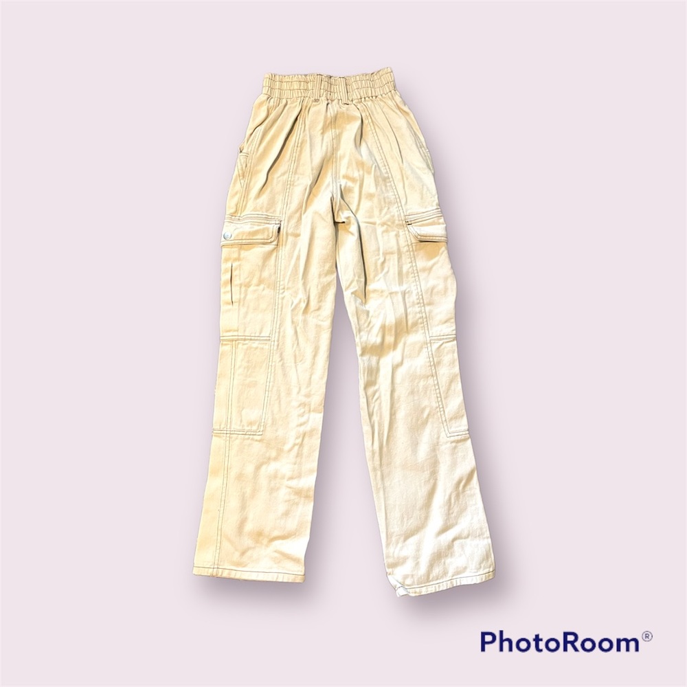 RSQ Womens Smock Waist Loose Cargo Pants
